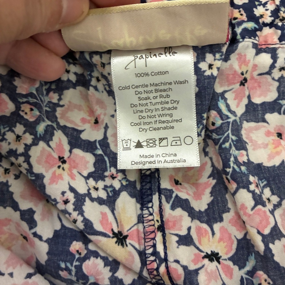 Floral Pink and Navy Women's Pajama Set - Picture 10 of 10